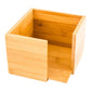 Natural Bamboo 12.7 cm Square Cocktail Napkin Holder 1 count box