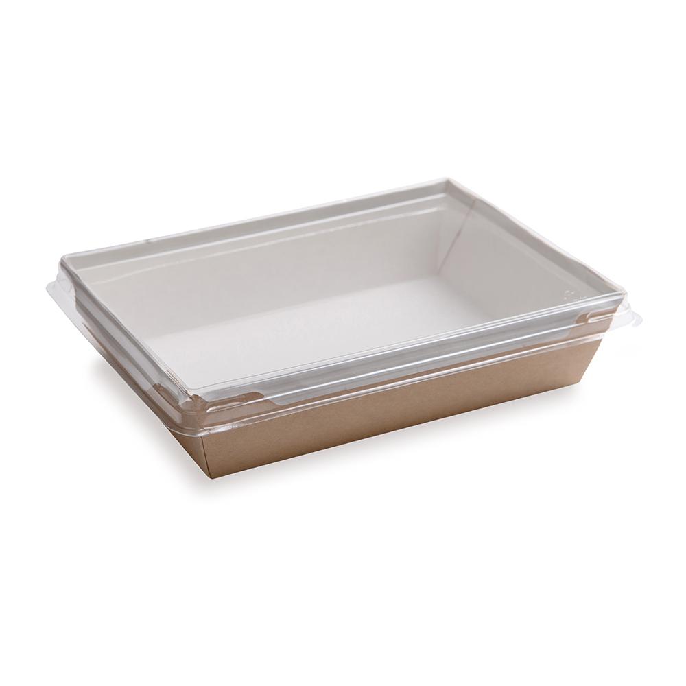 Medium Cafe Vision Click Lock Take Out Container 34 ounces 200 count box Clear Lid Sold Separately