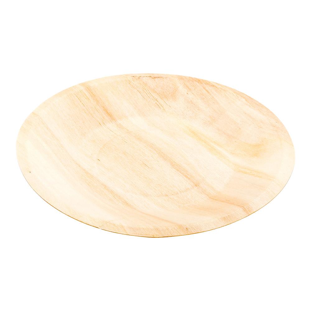 Wood Round Plate 19.05 cm 200 count box