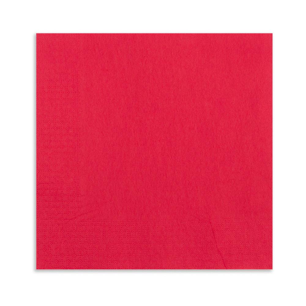 Luxenap Micropoint 2 Ply Disposable Napkins in Red 40.64 cm 50 count