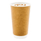 One Lid Three Sizes 16 ounces Kraft Disposable Double Wall Coffee and Tea Cup 500 count box