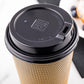 One Lid Three Sizes Black PS Lids for 8 12 and 16 ounces Coffee and Tea Cup 500 count box