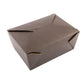 Bio Box 98 oz Rectangle Black Paper #4 Take Out Container - 8 1/2" x 6 1/4" x 3 1/2" - 200 count box
