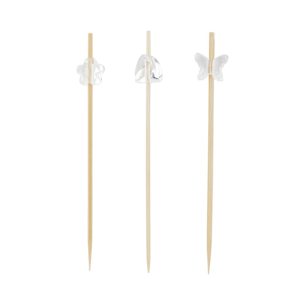 Bamboo Clear Acrylic Skewer 8.89 cm 1000 count box