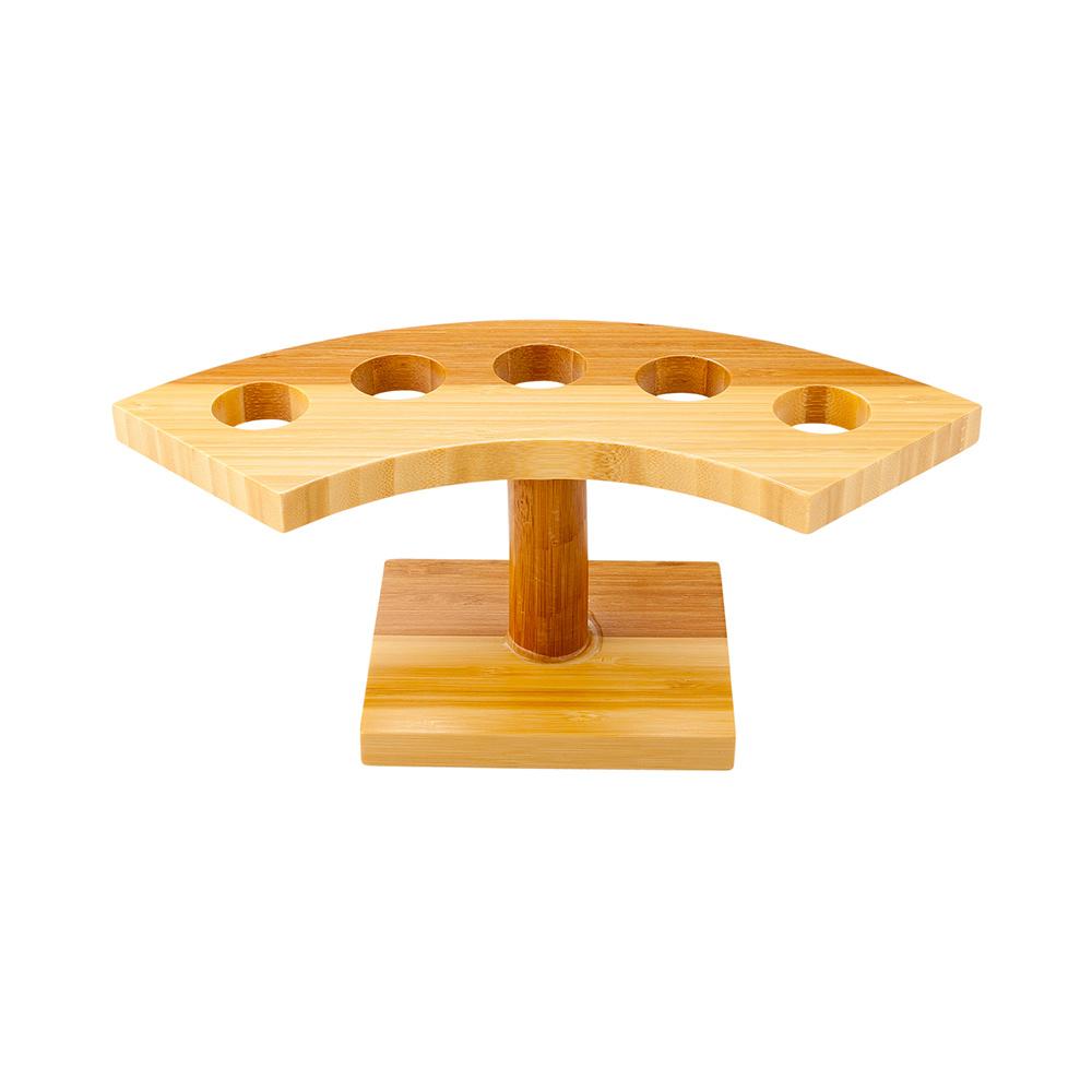 Crescent Bamboo Cone Stand 25.4 cm 5 Slots 1 count box