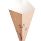 Conetek Bamboo Print Craft Food Cone with Dipping Pocket 39.37 cm 100 count box