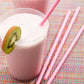 Pink Paper Straw - Biodegradable, 6mm - 7 3/4" - 100 count box