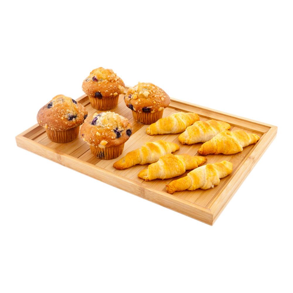 Slatted Bamboo Tray 14.5 x 26.67 cm 1 count box