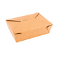Bio Tek 71 oz Rectangle Kraft Paper #3 Bio Box Take Out Container - 8 1/2" x 6 1/4" x 2 1/2" - 200 count box