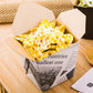 Bio Tek 26 oz Square Newsprint Paper Noodle Take Out Container - 4" x 3 1/2" x 4" - 200 count box
