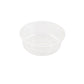 Basic Nature 4 oz Round Clear PLA Plastic Topping Cup - Compostable, Fits Drinking Cups - 3 1/2" x 3 1/2" x 1" - 1000 count box