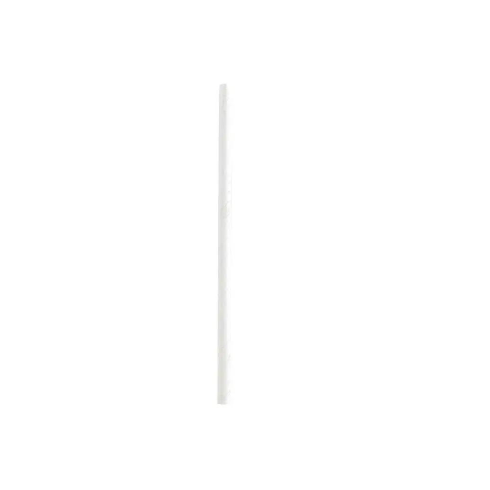 White Paper Cocktail Straw - Biodegradable, 6mm - 5 3/4" - 1000 count box