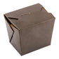 Bio Tek 8 oz Black Paper Square Noodle Take Out Container - 2 3/4" x 2 1/4" x 2 1/2" - 200 count box