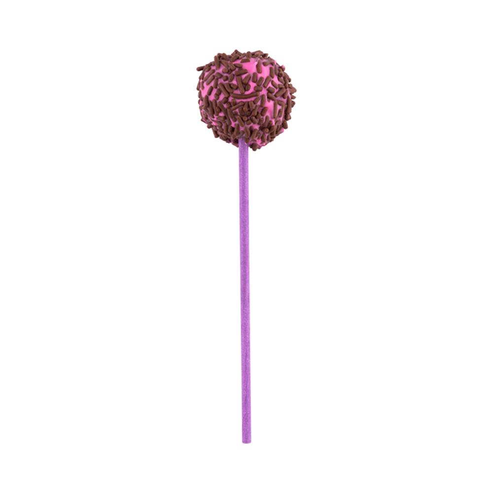 Purple Paper Cake Pop and Lollipop Stick - Biodegradable - 6" x 5/32" - 100 count box - www.ecoware.ae                               