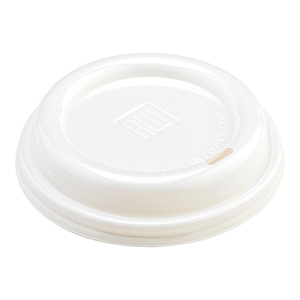 Restpresso White Plastic Coffee Cup Lid - Fits 8, 12 and 16 oz - 500 count box
