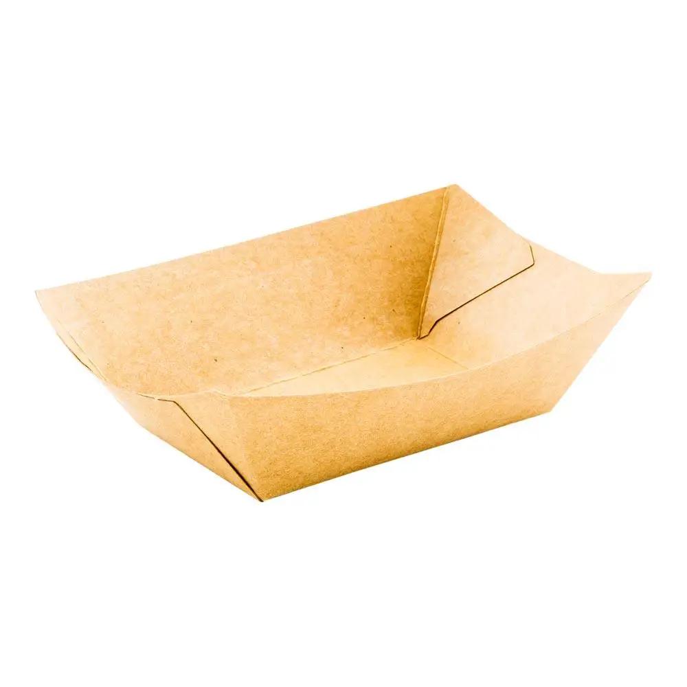 Bio Tek Kraft Paper Boat - 3 1/4" x 2" x 1 1/2" - 400 count box