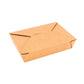Bio Tek 49 oz Rectangle Kraft Paper #2 Bio Box Take Out Container - 8 1/2" x 6 1/4" x 2" - 200 count box