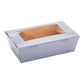 Cafe Vision 21 oz Gray Paper Take Out Container - Hinge Lock - 6 1/4" x 4" x 1 3/4" - 200 count box