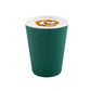 12 oz Forest Green Paper Coffee Cup - Ripple Wall - 3 1/2" x 3 1/2" x 4 1/4" - 500 count boxwww.ecoware.ae                               