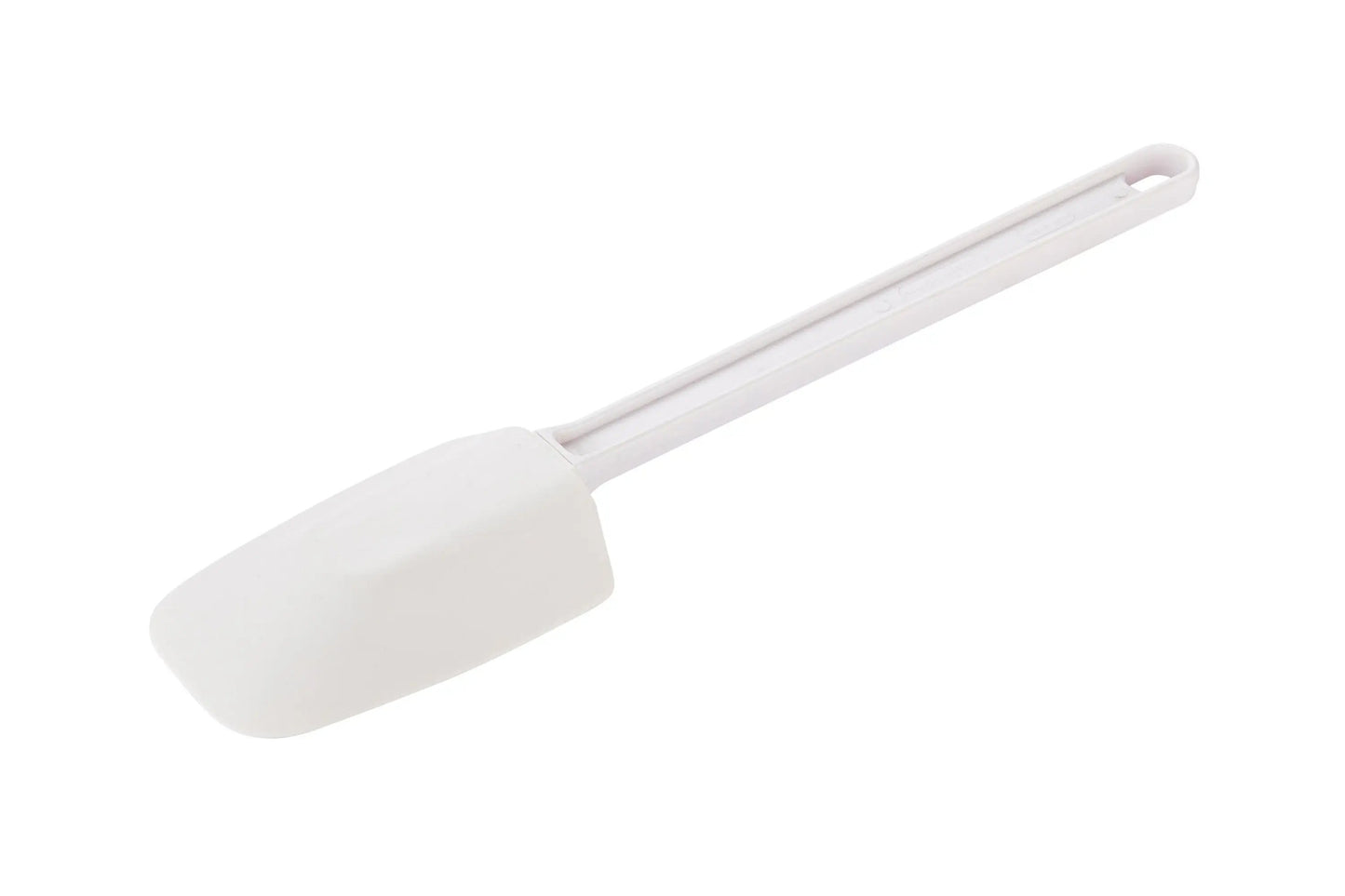 Met Lux White Rubber Spatula - Spoon-Shaped - 14" x 3" x 1/2" - 1 count box