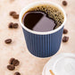 4 oz Midnight Blue Paper Coffee Cup - Ripple Wall - 2 1/2" x 2 1/2" x 2 1/4" - 500 count box - www.ecoware.ae                               