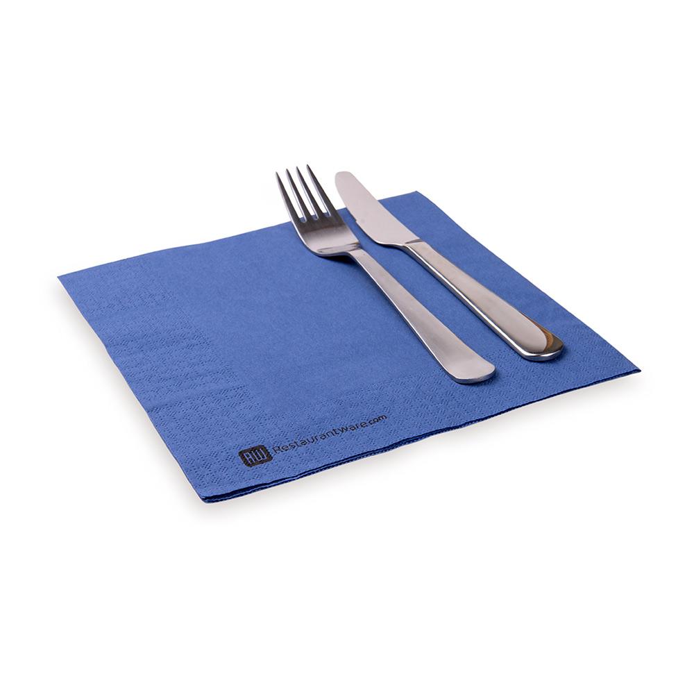 Luxenap Micropoint 2 Ply Disposable Napkins in Navy Blue 40.64 cm 2500 count box