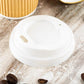 Basic Nature White PLA Plastic Coffee Cup Lid - Fits 4 oz, Compostable - 500 count box