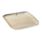 Indo Palm Leaf Biodegradable Square Plate 23.5 cm 100 count box