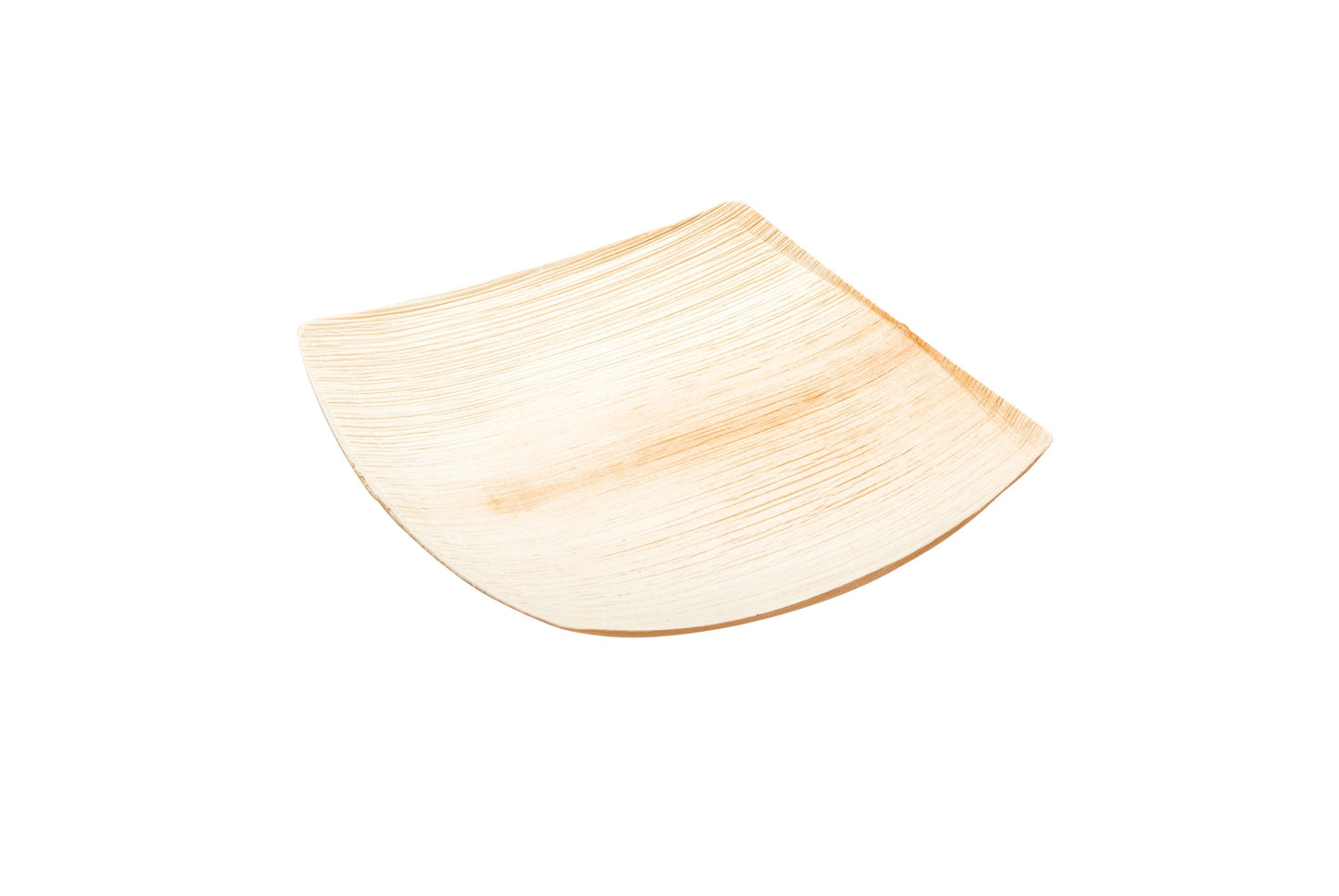 Midori Palm Leaf Large Square Plate 8 inches 100 count box
