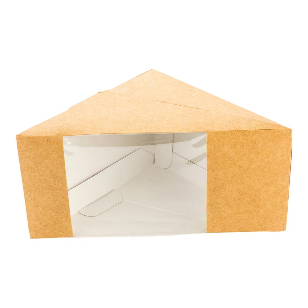 Large Eco Friendly Cafe Vision Triangle Sandwich Box with Window 200 count box