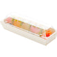 Taipei Collection Plastic Lid for Long Flare Rectangular Poplar Container 100 count box