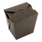 Bio Tek 26 oz Square Black Paper Square Noodle Take Out Container - 4" x 3 1/2" x 4" - 200 count box