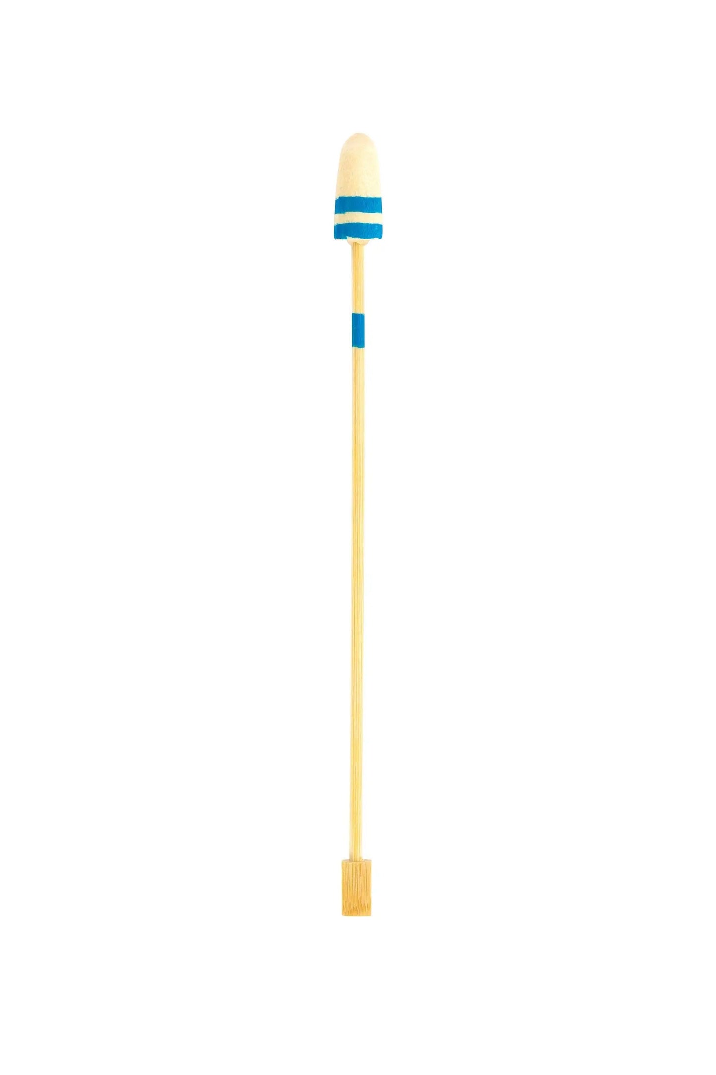 Blue and Natural Bamboo Buoy Skewer - 7" x 1/2" x 1/2" - 500 count boxwww.ecoware.ae                               