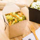 Bio Tek 26 oz Square Kraft Paper Square Noodle Take Out Container - 4" x 3 1/2" x 4" - 200 count box