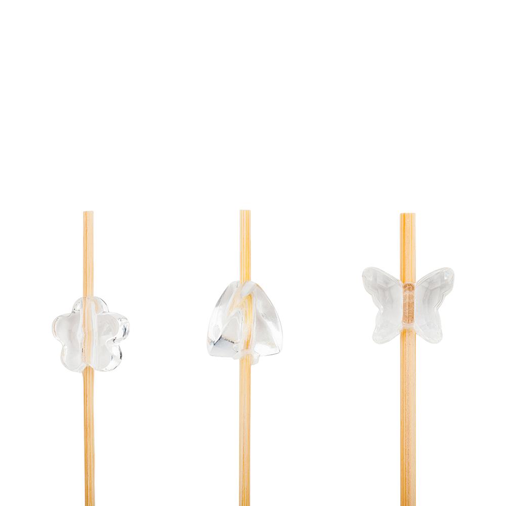Bamboo Clear Acrylic Skewer 15.24 cm 1000 count box
