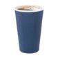 16 oz Midnight Blue Paper Coffee Cup - Ripple Wall - 3 1/2" x 3 1/2" x 5 1/2" - 500 count box - www.ecoware.ae                               