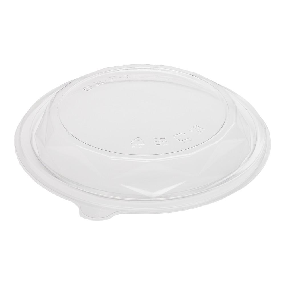 24 and 32 Ounce Basic Nature PLA Compostable Cold To Go Bowl Lid, these lids are made out of durable material, you can trust them to stay tight on your 24 and 32 ounce PLA Compostable To Go Bowls. 