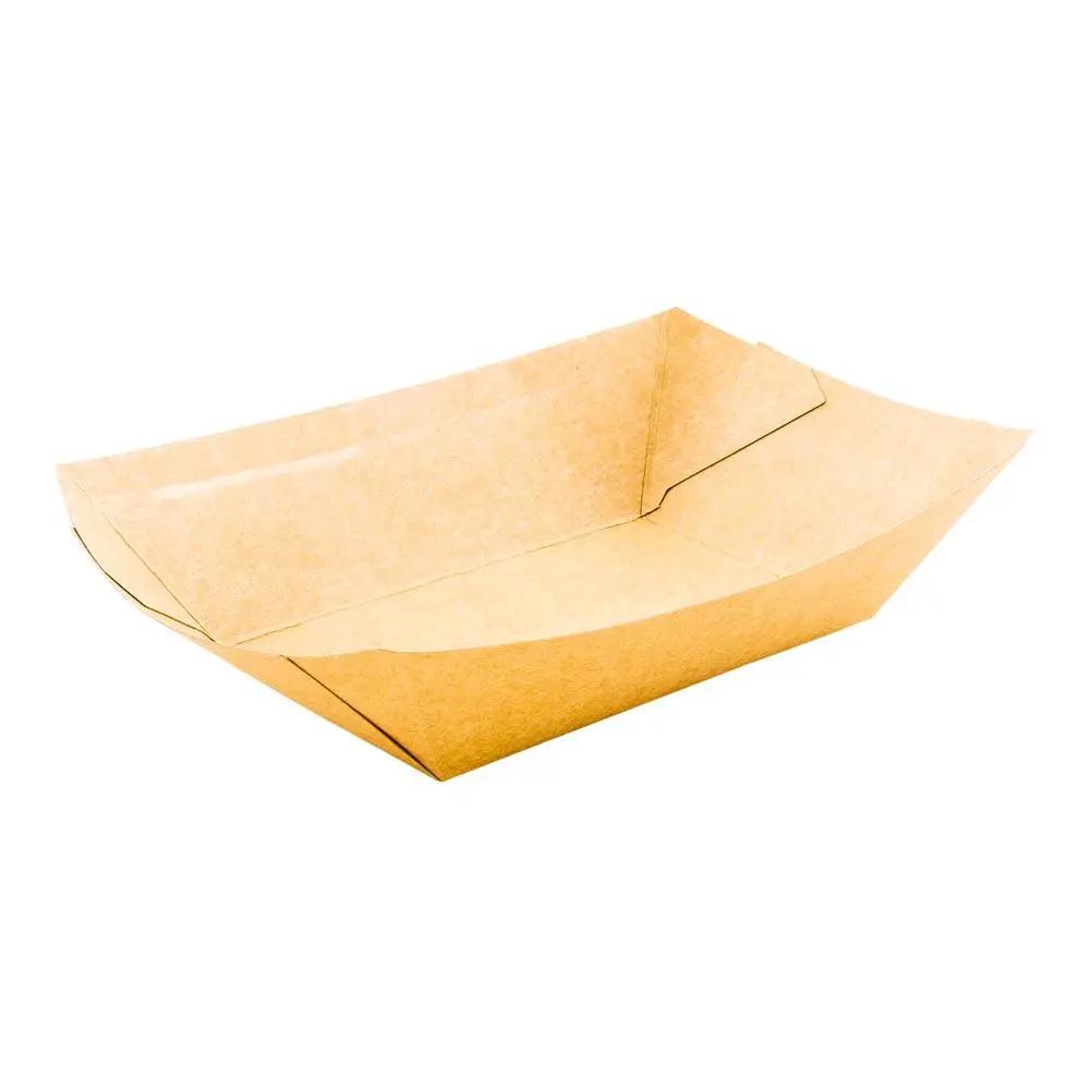 Bio Tek Kraft Paper Boat - 4 1/4" x 2 3/4" x 1 1/2" - 400 count box