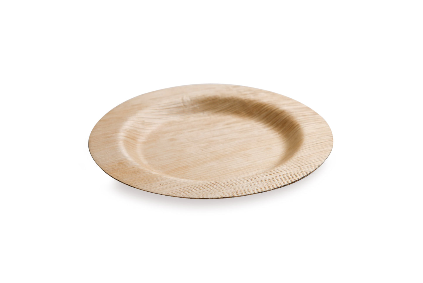 Bamboo Round Plate Medium 15.24 cm 100 count box