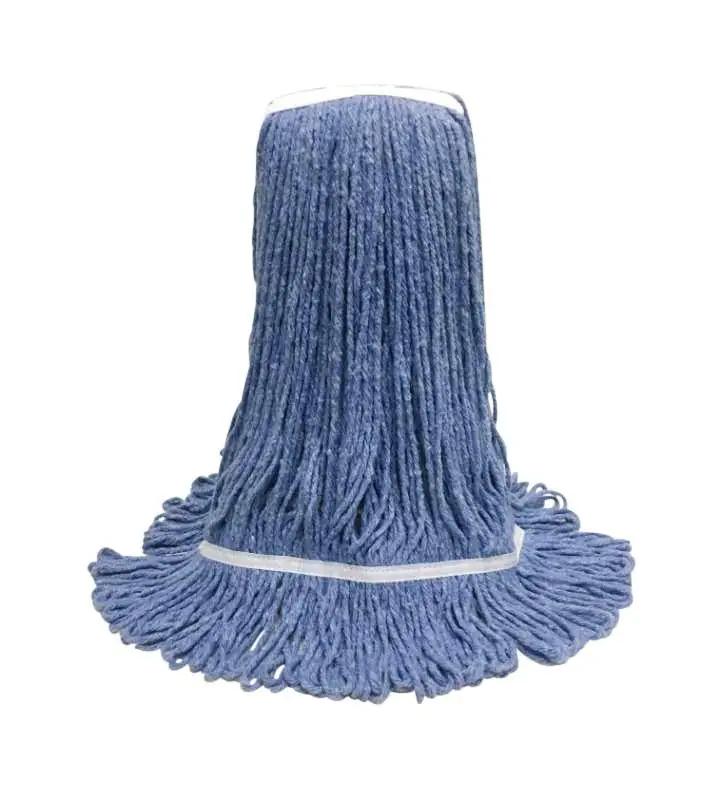 Clean 24 oz Blue Poly-Cotton Blend Wet Mop Head - Loop End - 1 count boxwww.ecoware.ae                               