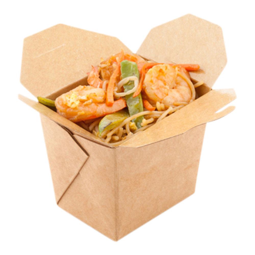 Medium Eco Friendly Bio Noodle Take Out Container 200 count box