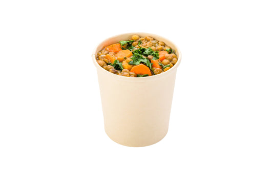 Large Eco Friendly Bio Soup Container 16 ounces 200 count box Lid Available