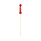Red Braided Pick 10.16 cm 1000 count box