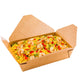 Bio Tek 49 oz Rectangle Kraft Paper #2 Bio Box Take Out Container - 8 1/2" x 6 1/4" x 2" - 200 count box