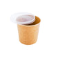 Bio Tek 26 oz Round Kraft Paper Soup Container - 4 1/2" x 4 1/2" x 4" - 200 count box