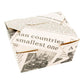 Bio Tek 30 oz Rectangle Newsprint Paper #1 Bio Box Take Out Container - 5" x 4" x 2 1/2" - 200 count box