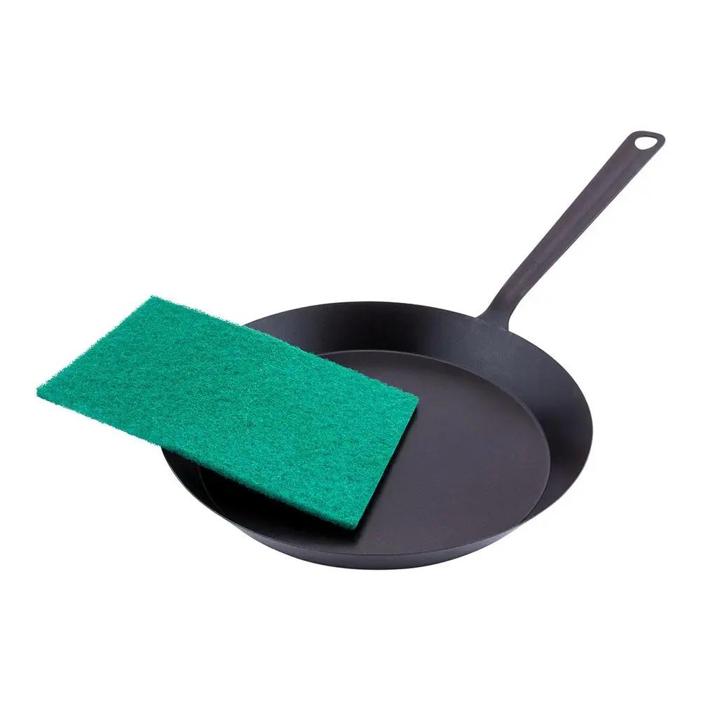 Clean Green Polyester Heavy-Duty Scouring Pad - 9" x 6" - 10 count box - www.ecoware.ae                               