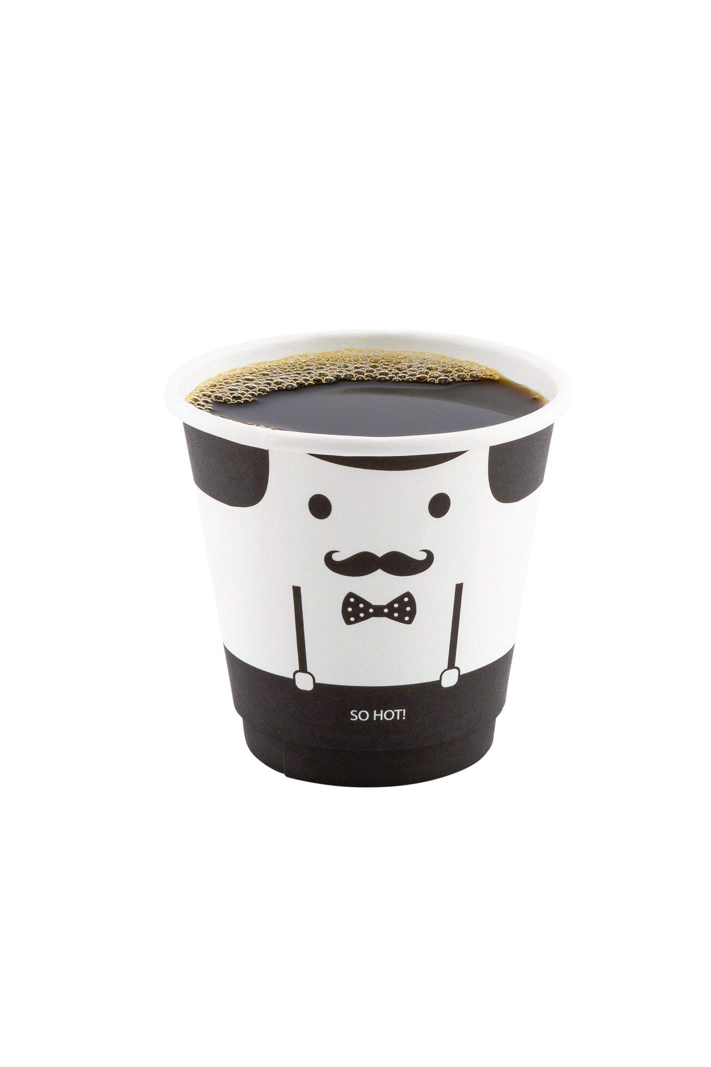 8 oz Monsieur Paper Coffee Cup - Double Wall - 3 1/2" x 3 1/2" x 3 1/4" - 500 count boxwww.ecoware.ae                               
