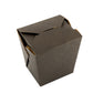 Bio Tek 26 oz Square Black Paper Square Noodle Take Out Container - 4" x 3 1/2" x 4" - 200 count box