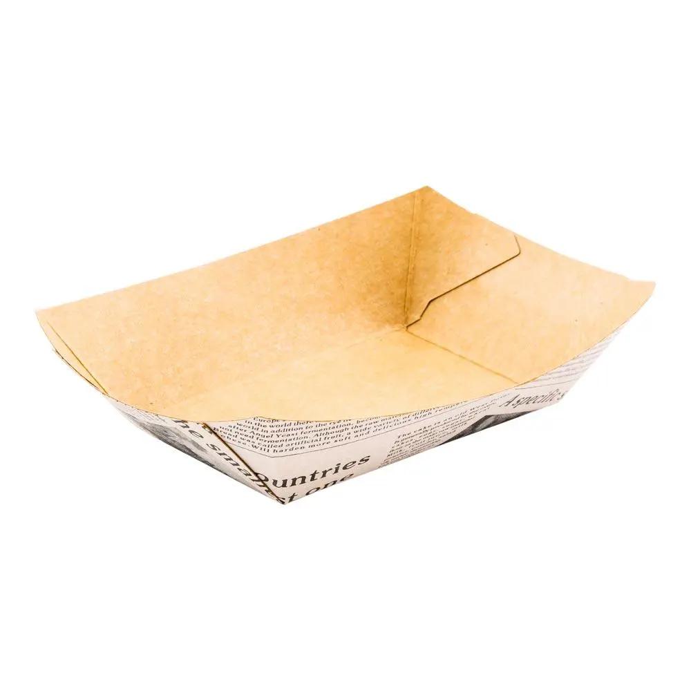 Bio Tek Newsprint Paper Boat - 3" x 2" x 1" - 400 count box